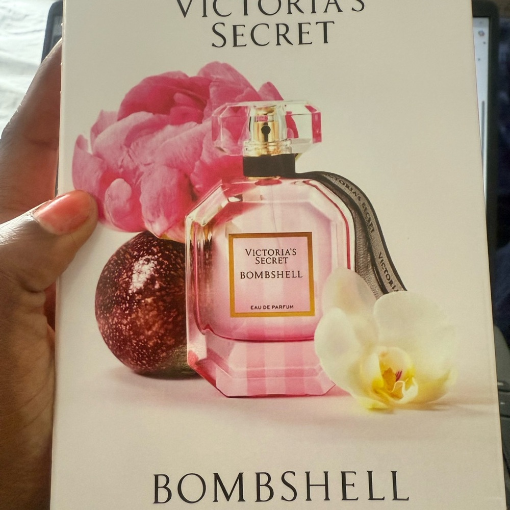 Victoria's Secret Bombshell Perfume with Pink Accents
